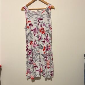 Old Navy Floral Mini Dress - Gray and Pink